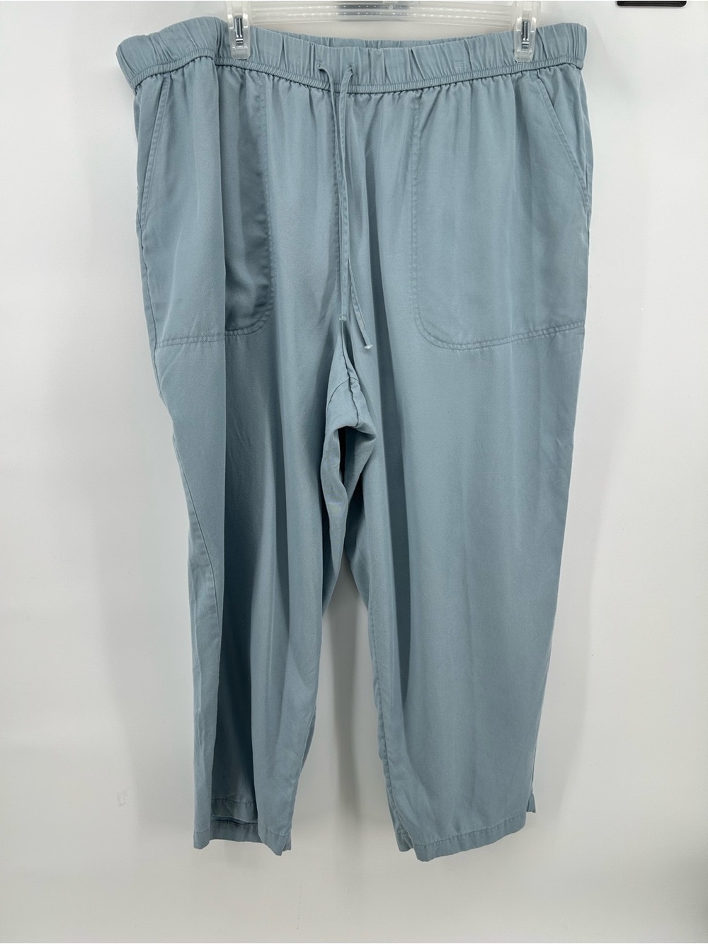 croft & barrow Comfy Light Blue Relaxed fit Cropped Pants Women's Size 2X